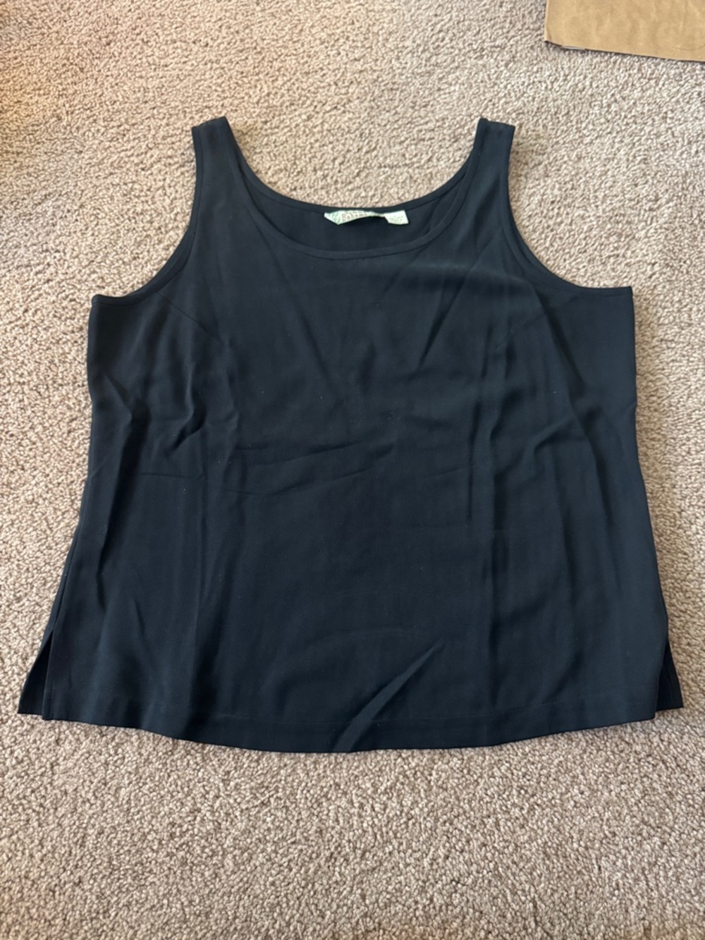 Tommy Bahama Black Scoop Neck Tank